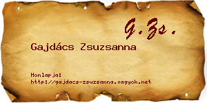 Gajdács Zsuzsanna névjegykártya