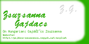 zsuzsanna gajdacs business card